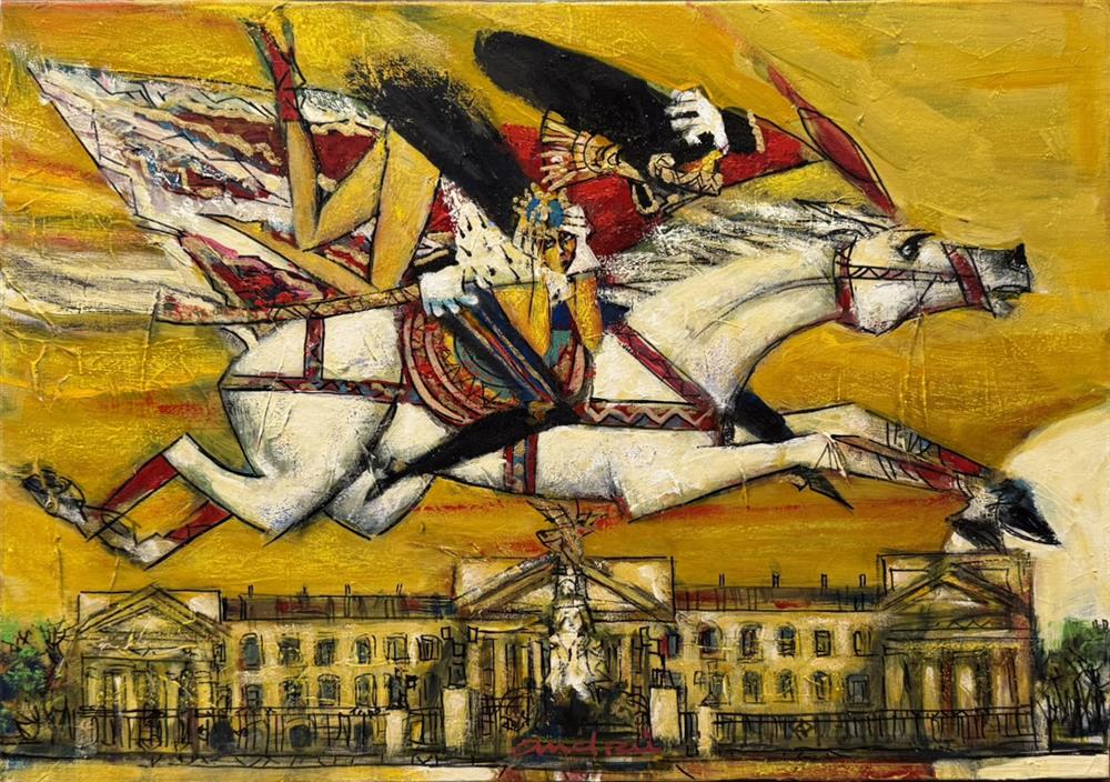 Andrei Protsouk - 'Galloping Away' - Framed Original Artwork