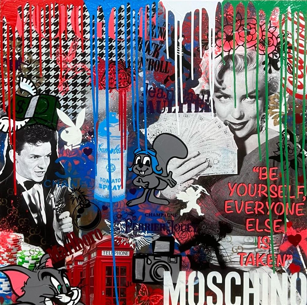 Hue Folk - 'Gambling Man' - Framed Original Art