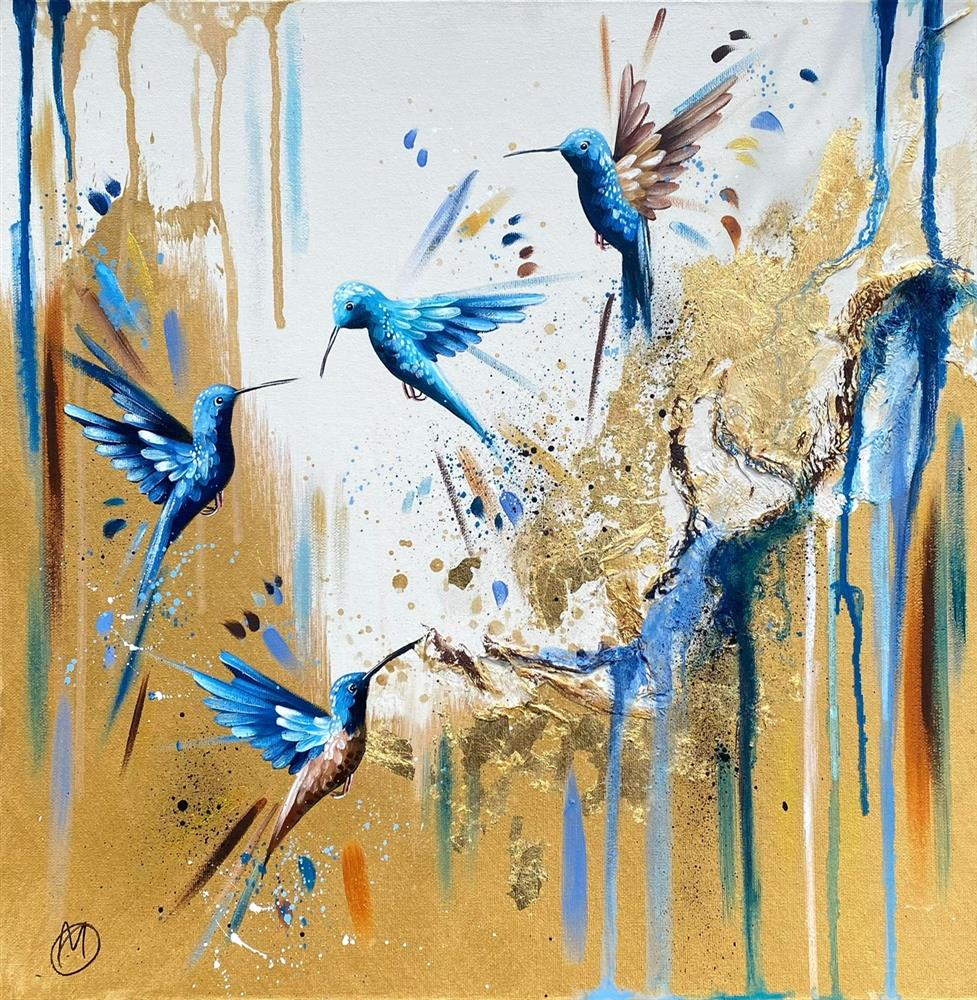 Mellisuga- 'Garden Dancers I' - Framed Original Artwork