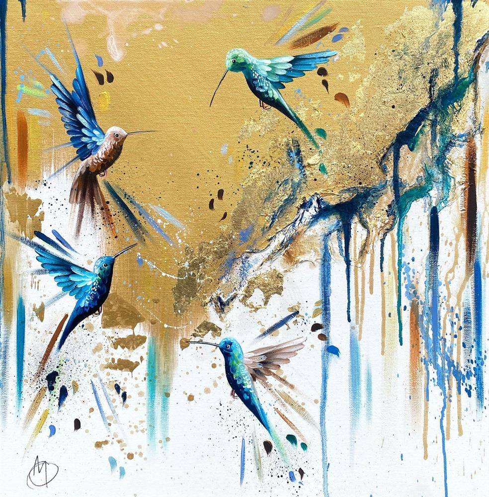 Mellisuga- 'Garden Dancers II' - Framed Original Artwork