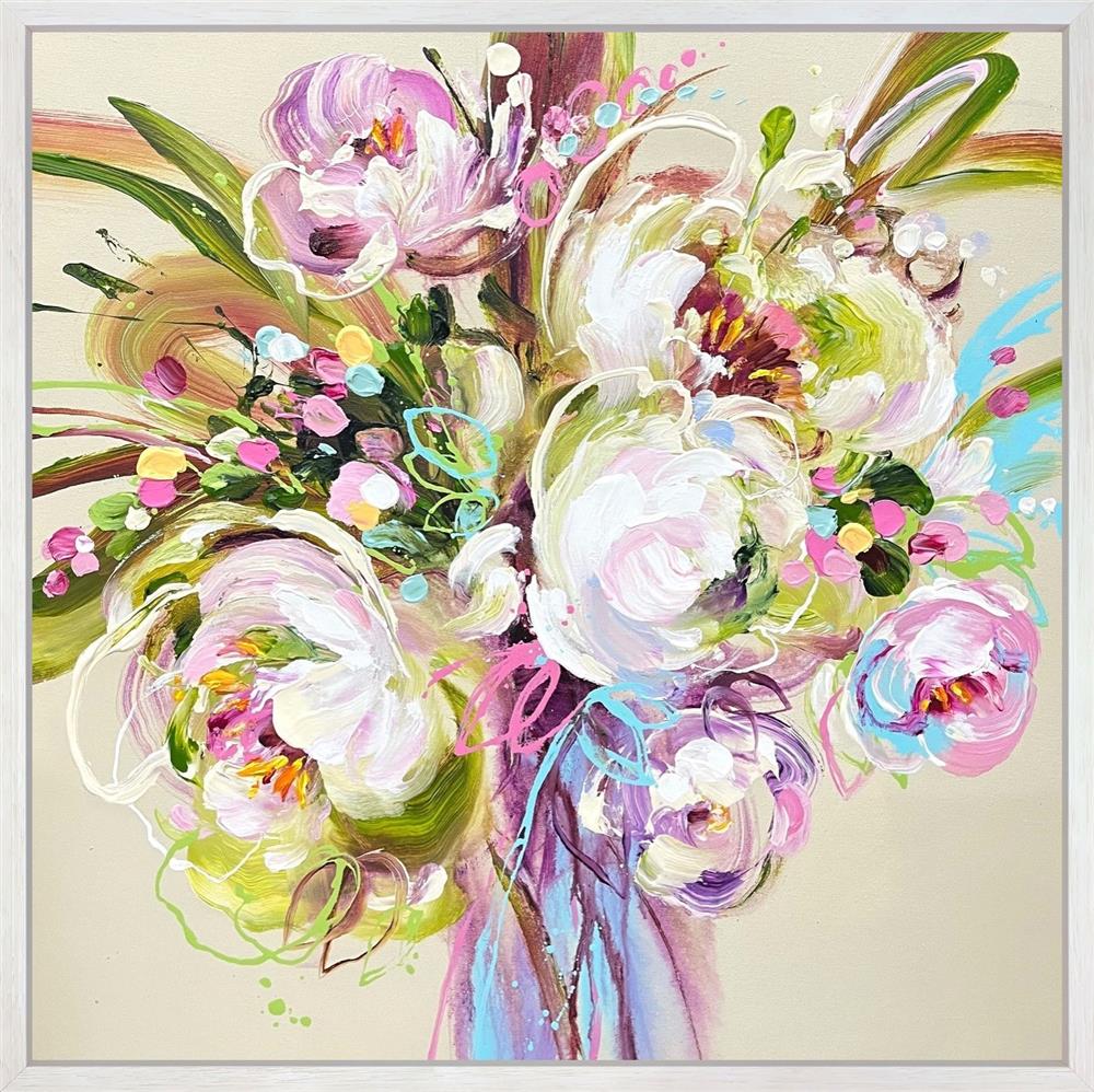 Anna Cher - 'Garden Reverie' - Framed Original Artwork