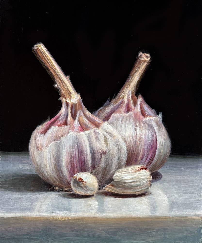 Tony Owens - 'Garlic Bulbs' - Framed Original Artwork