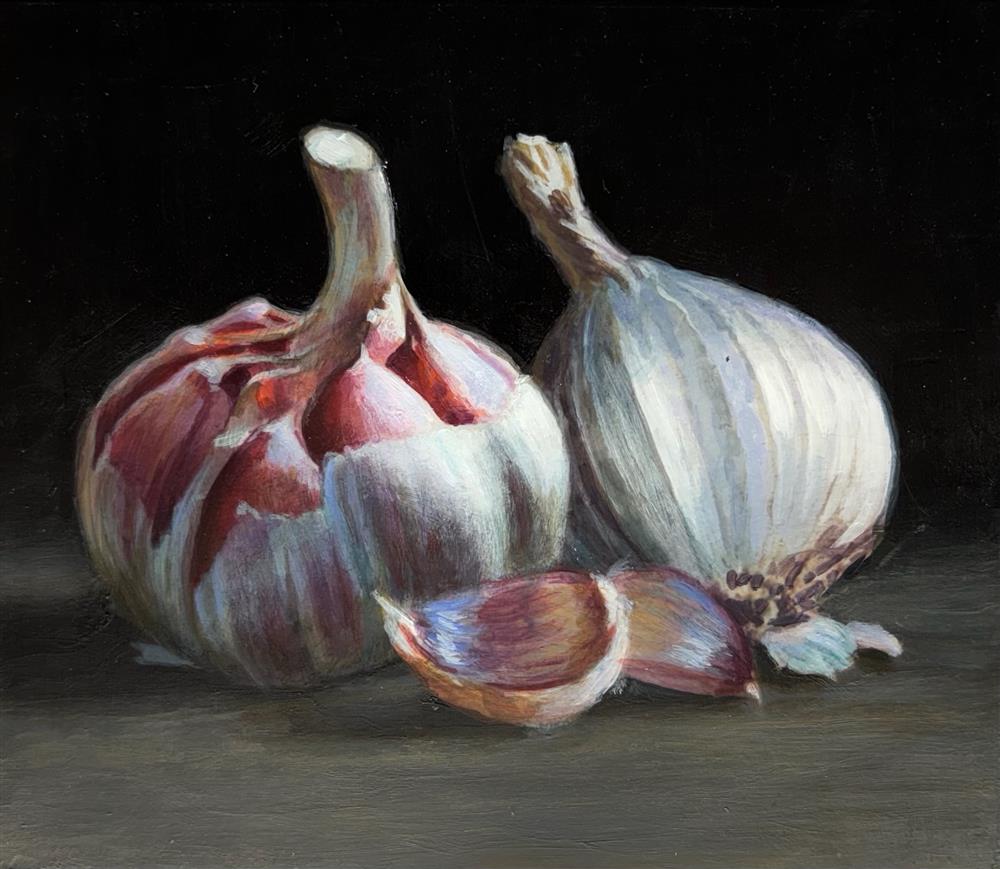 Rachele Dryden-Smith - 'Garlic Cloves II' - Framed Original Artwork