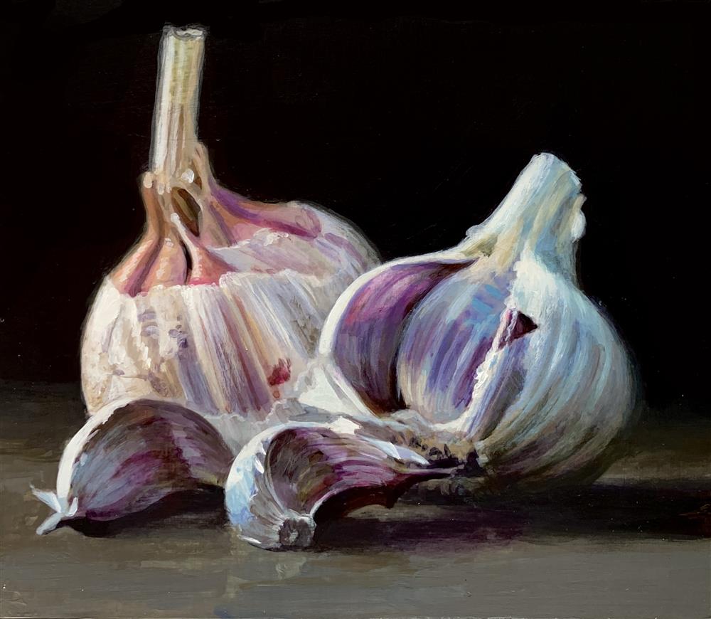 Rachele Dryden-Smith - 'Garlic Cloves' - Framed Original Artwork