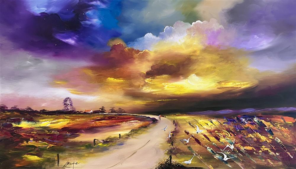 Lillias Blackie -  'Gathering Clouds Over The Fells' - Framed Original Artwork