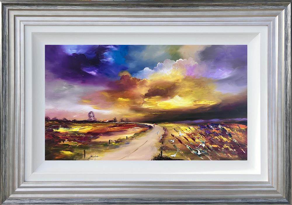 Lillias Blackie -  'Gathering Clouds Over The Fells' - Framed Original Artwork