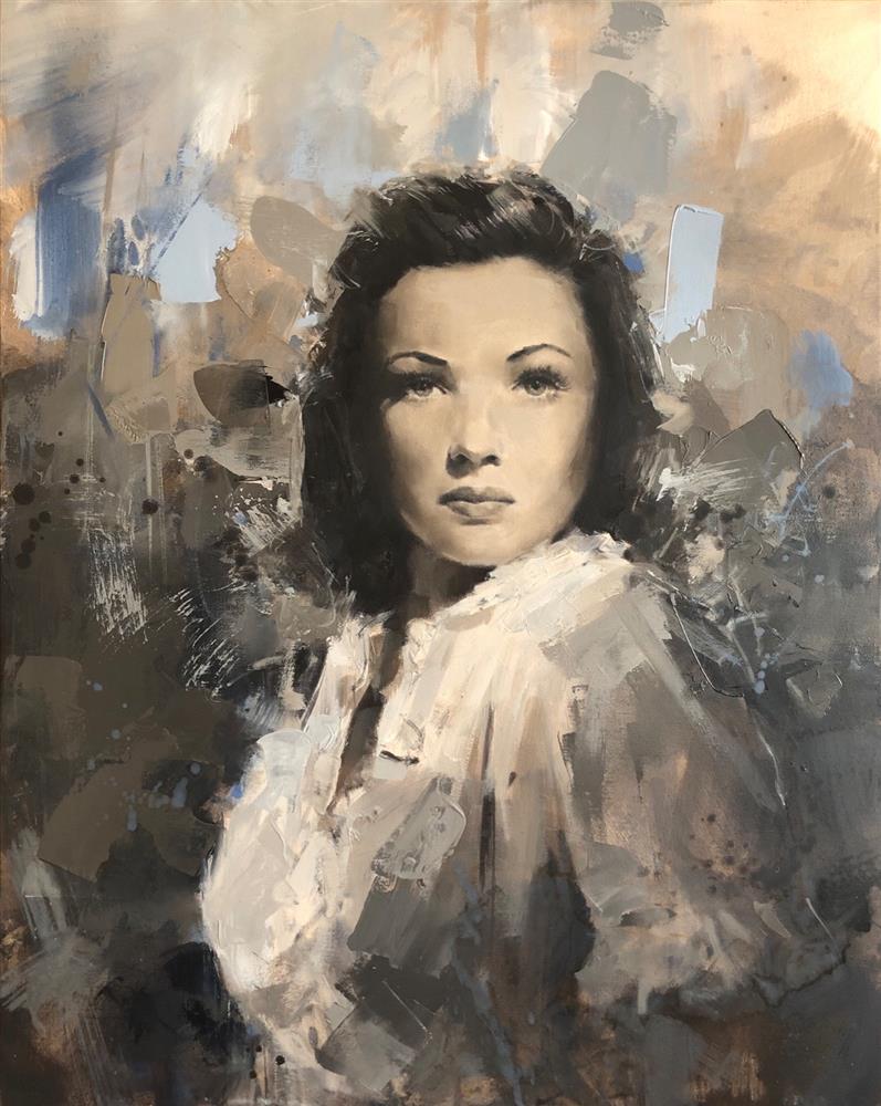 Tony Hinchliffe - 'Gene Tierney' - Framed Original Art
