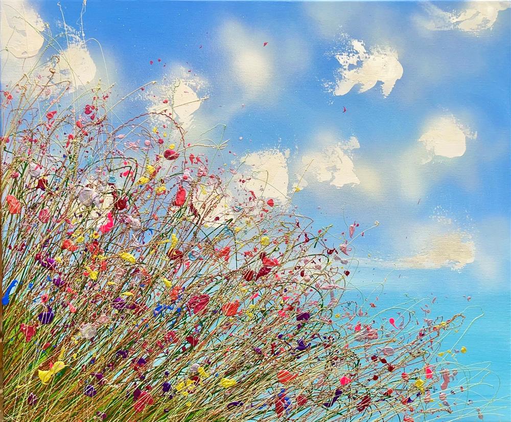 Lisa Pang - 'Gentle Thoughts And Sky' - Framed Original Artwork