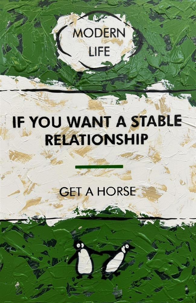 Hue Folk - 'Get A Horse' - Framed Original Artwork