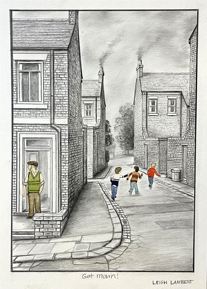 Leigh Lambert - 'Get Movin! - Sketch'  - Framed Original Sketch