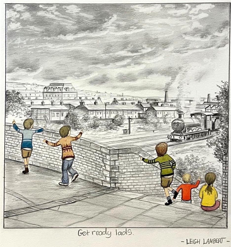 Leigh Lambert - 'Get Ready Lads - Sketch'  - Framed Original Sketch