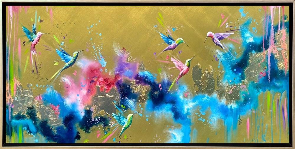 Mellisuga- 'Gilded Flight' - Framed Original Artwork