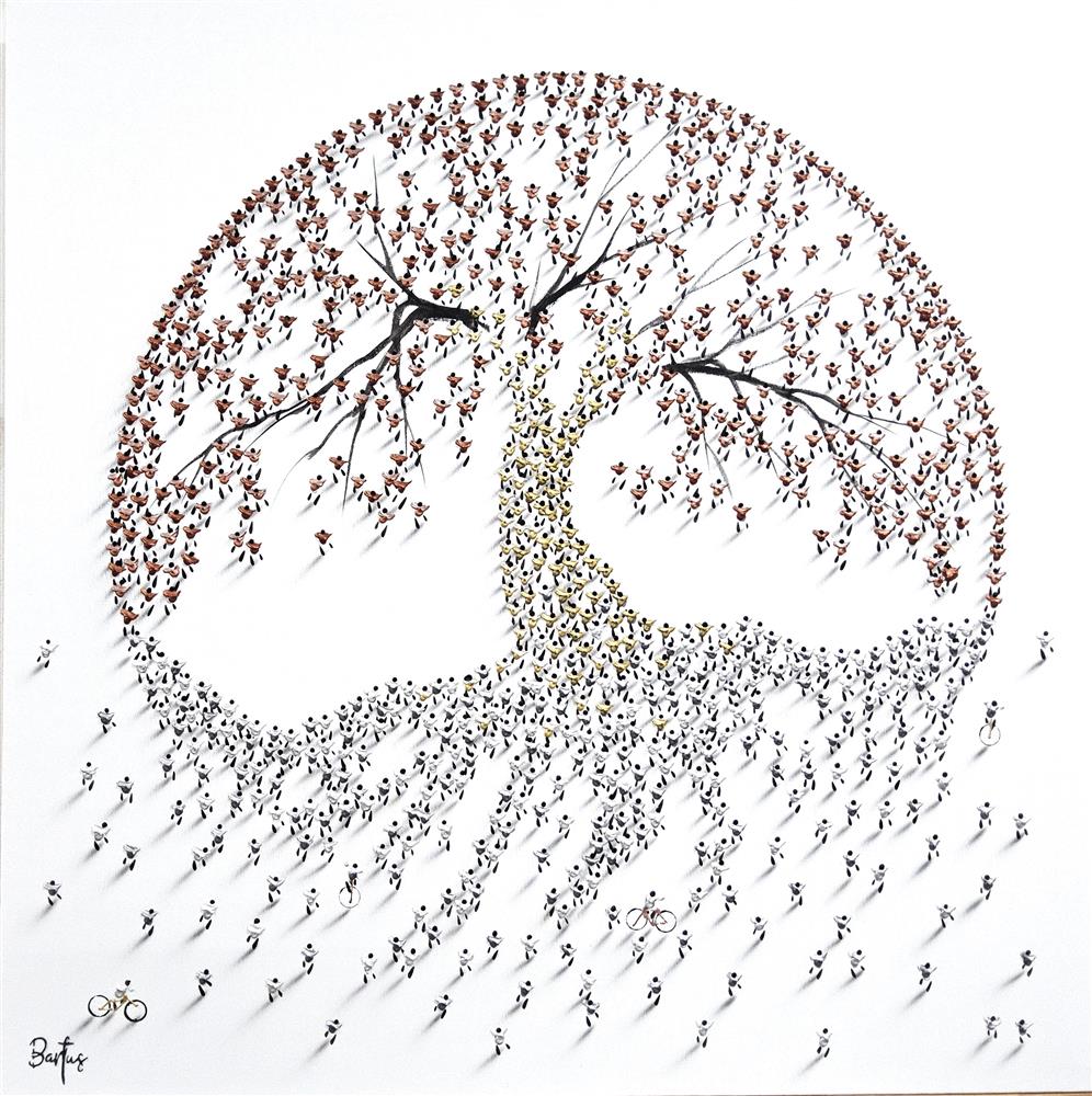 Francisco Bartus -  'Gilded Roots' - Framed Original Artwork