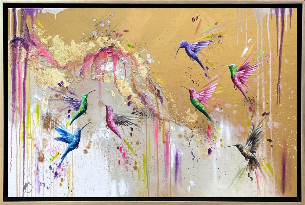 Mellisuga- 'Gilded Wings' - Framed Original Artwork