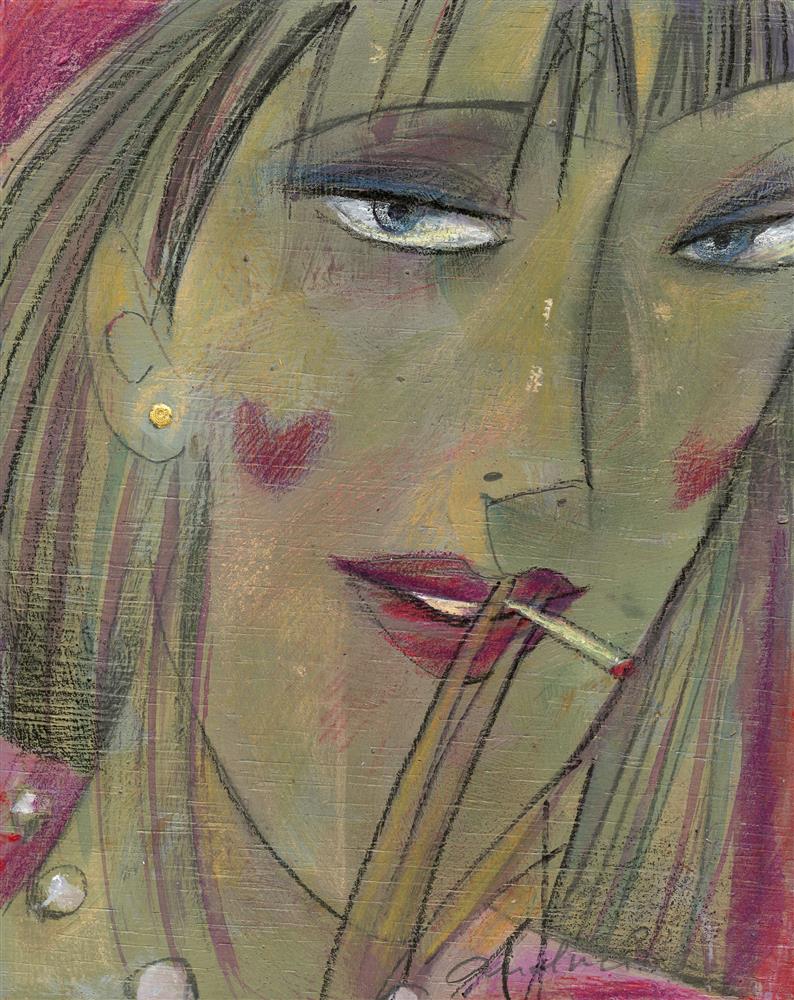 Andrei Protsouk - 'Girl In Love' - Framed Original Art