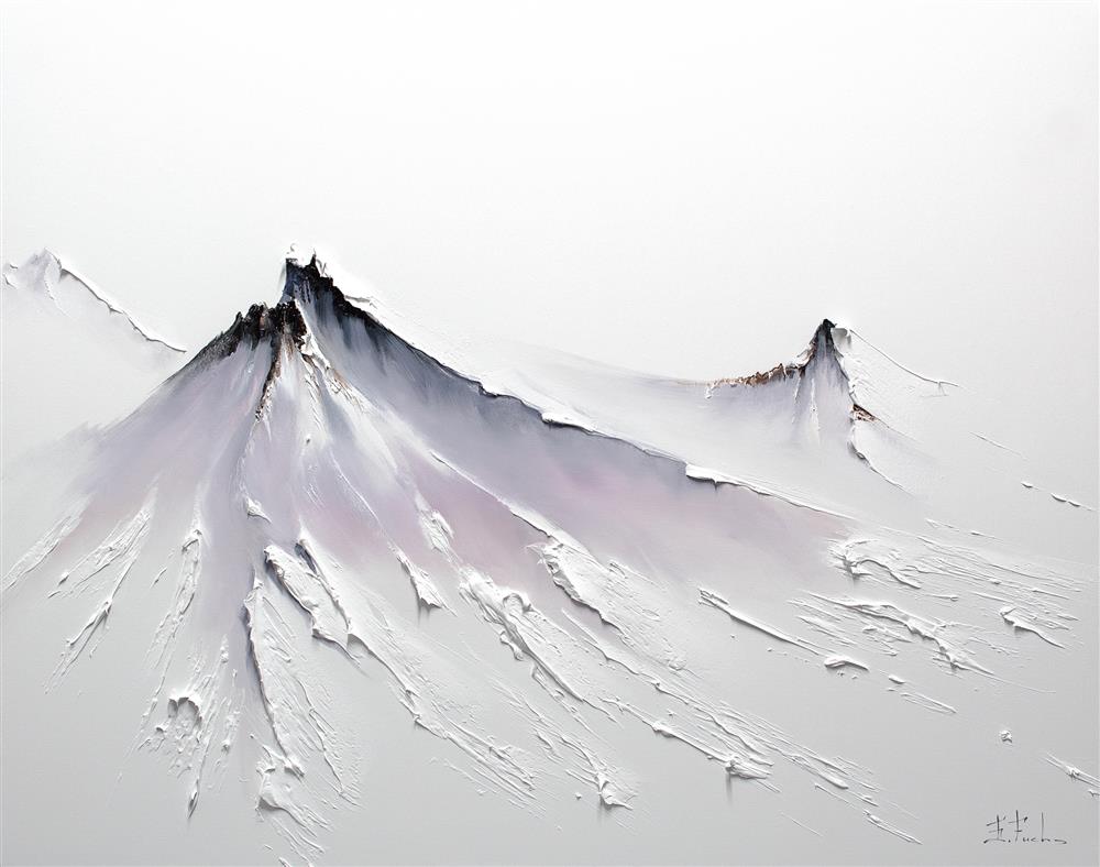 Bozhena Fuchs- 'Glacial Mirage' - Framed Original Artwork