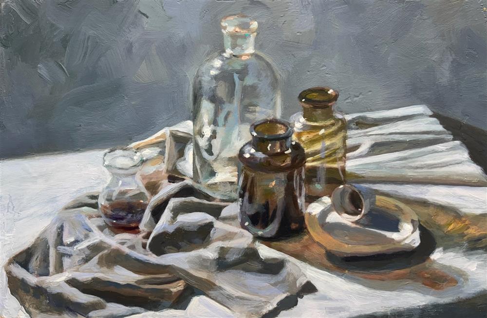 Rachele Dryden-Smith - 'Glass And Sheet' - Framed Original Artwork