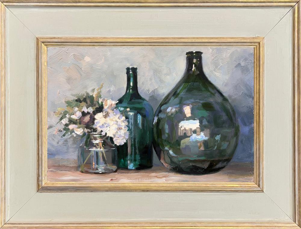 Rachele Dryden-Smith - 'Glass Bottles' - Framed Original Artwork