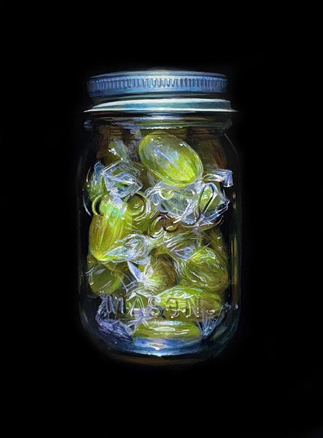 Jack Wild - 'Glittering Prize  - Lemon Drops' - Framed Original Artwork