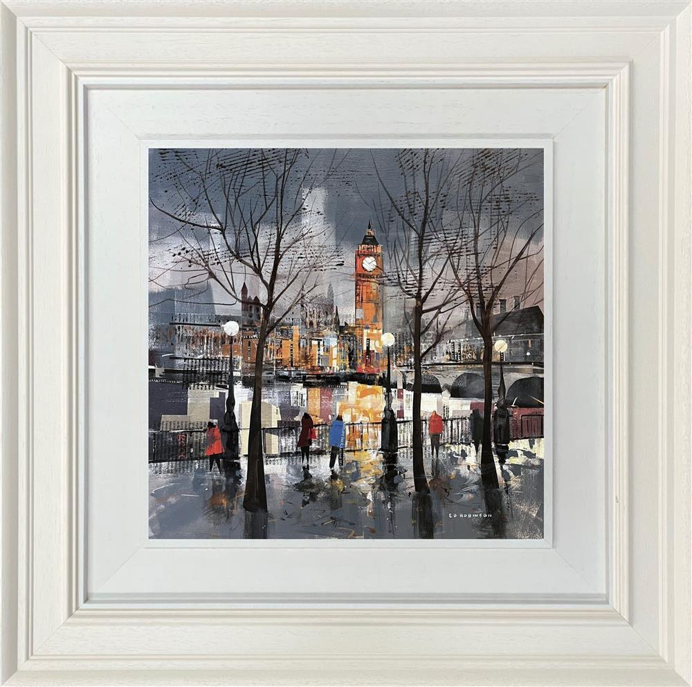 Ed Robinson - 'Glowing Streets Of London'  - Framed Original Artwork