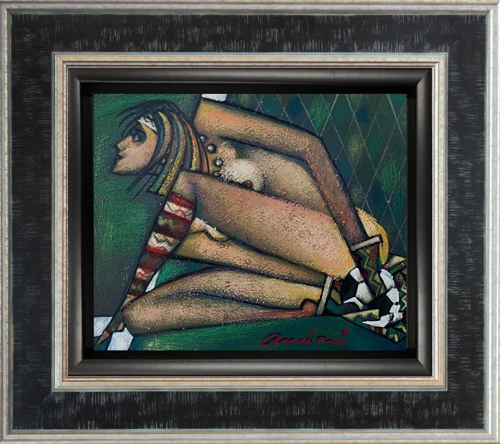Andrei Protsouk - 'Goal Keeper' - Framed Original Art