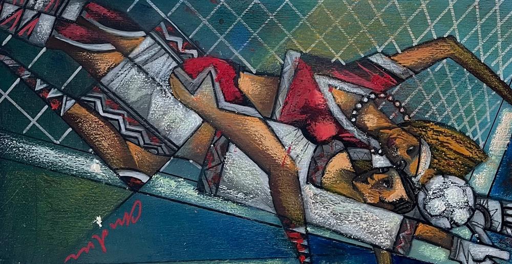 Andrei Protsouk - 'Goal!' - Framed Original Artwork