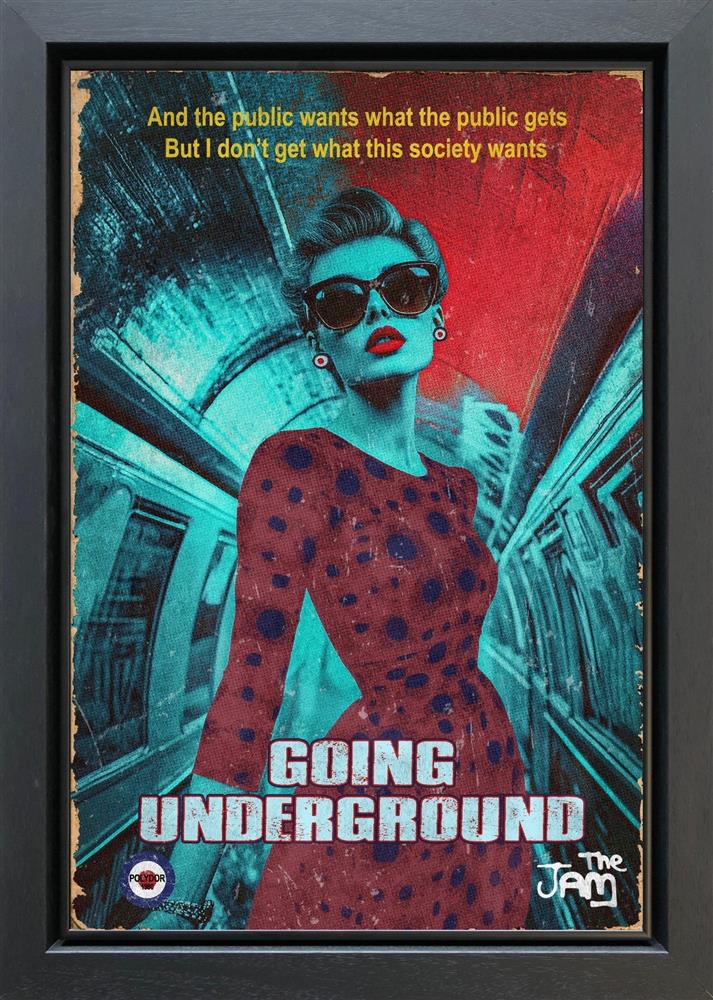 Linda Charles - 'Going Underground' - Framed Original Artwork