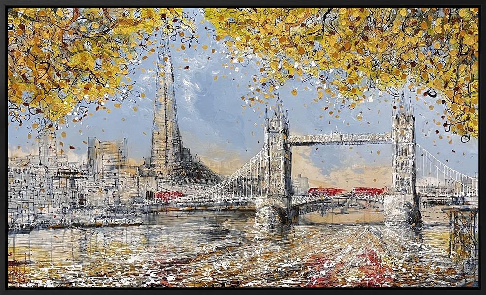 Nigel Cooke - 'Gold Falling In London' - Framed Original Artwork