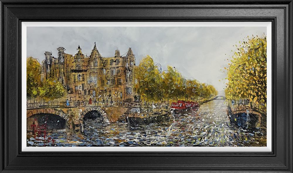 Nigel Cooke - 'Golden Canal' - Framed Original Artwork
