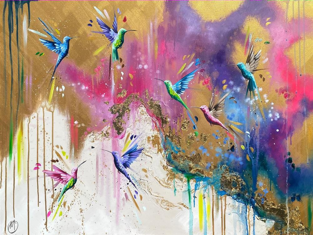 Mellisuga- 'Golden Chorus' - Framed Original Artwork