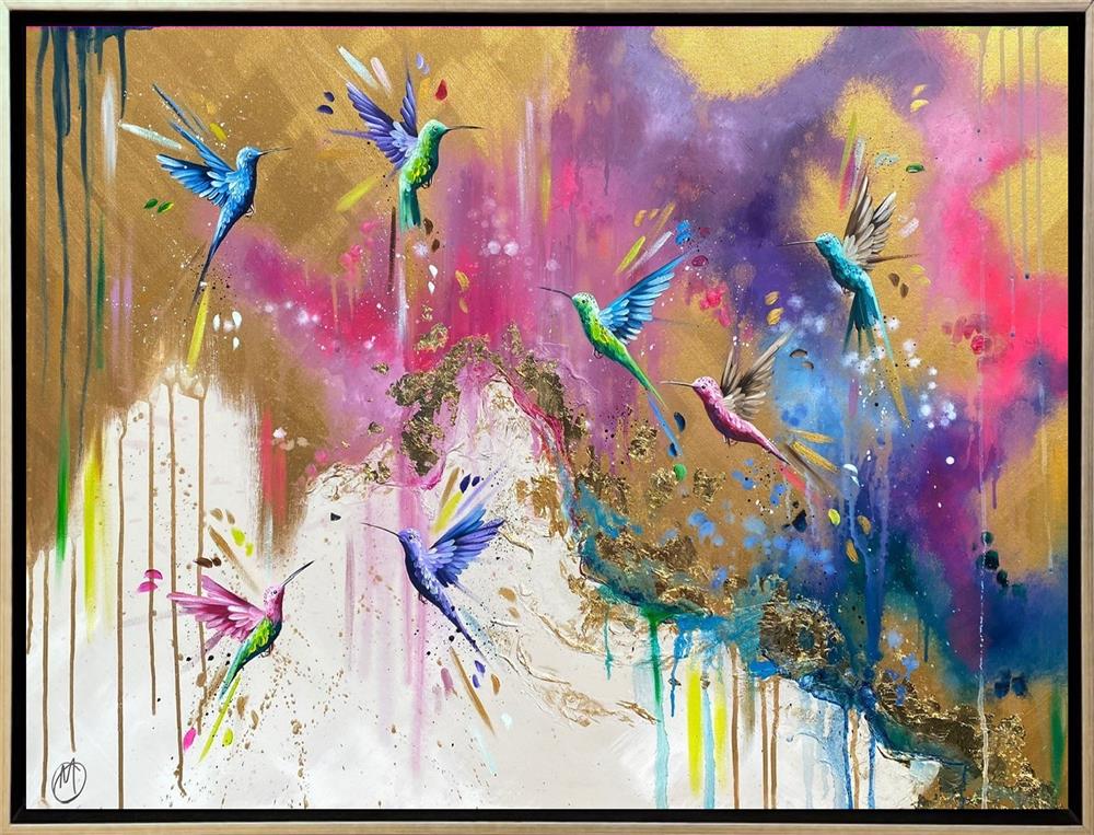 Mellisuga- 'Golden Chorus' - Framed Original Artwork