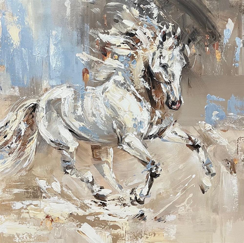 Anna Cher - 'Golden Echo' - Framed Original Artwork