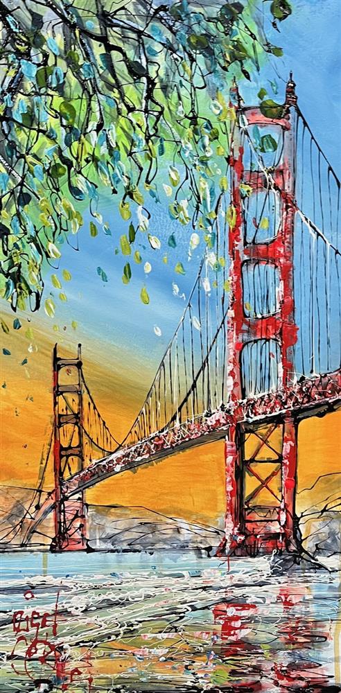 Nigel Cooke - 'Golden Gate' - Framed Original Artwork