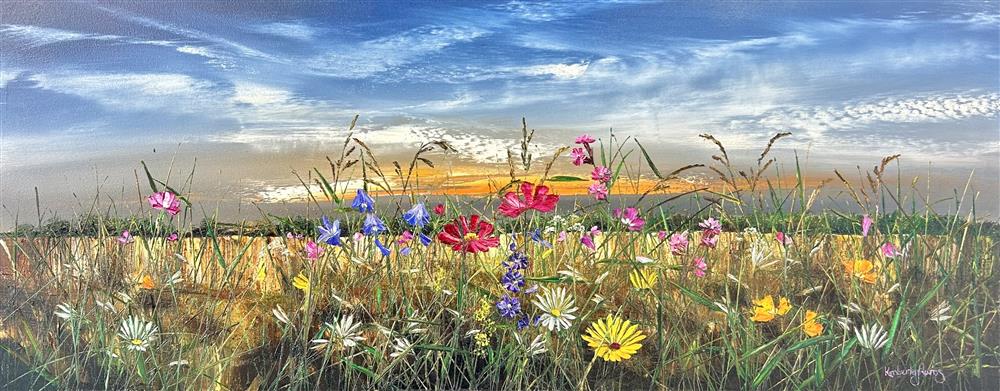 Kimberley Harris - 'Golden Haze And Wild Days' - Framed Original Art