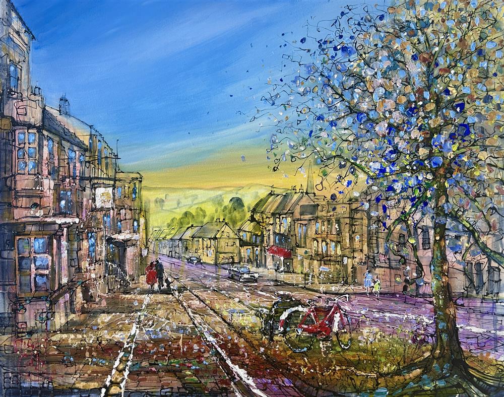 Nigel Cooke - 'Golden Hour In Burford' - Framed Original Artwork