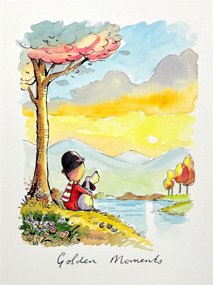 Michael Abrams - 'Golden Moments' - Sketch - Framed Original Art