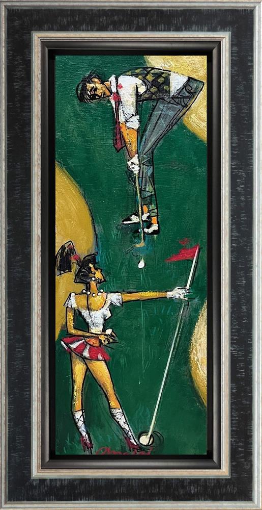 Andrei Protsouk - 'Golden Putt' - Framed Original Artwork