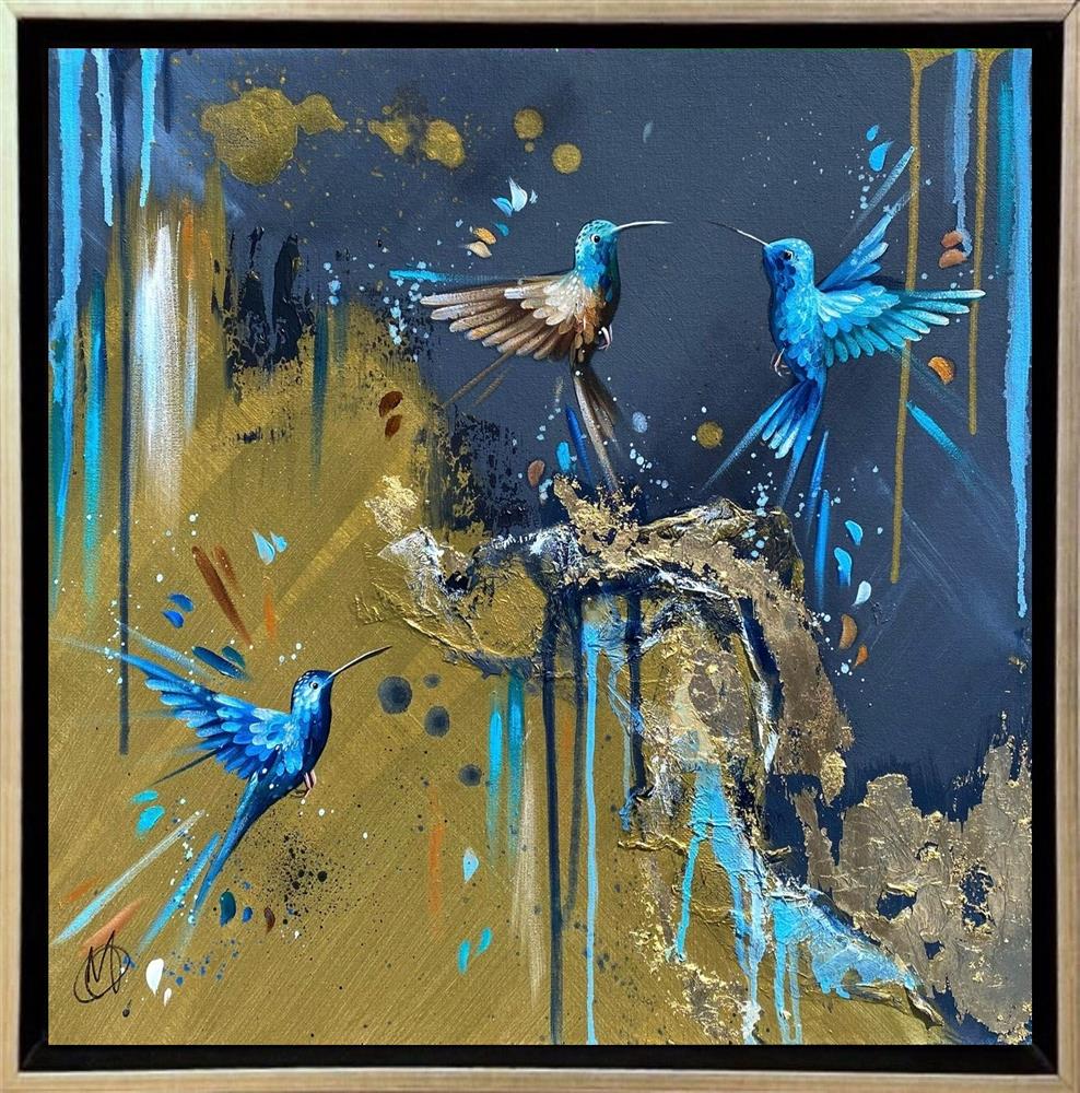 Mellisuga- 'Golden Sapphires II' - Framed Original Artwork