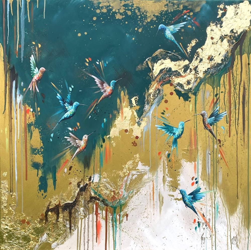 Mellisuga- 'Golden' - Framed Original Artwork