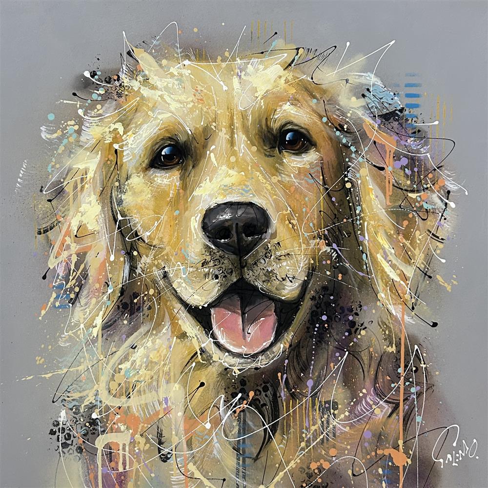 Joe Galindo - 'Goldie' - Framed Original Artwork