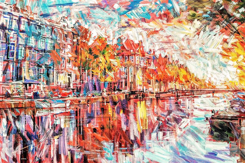 Colin Brown - 'Good Morning Amsterdam' - Framed Original Art