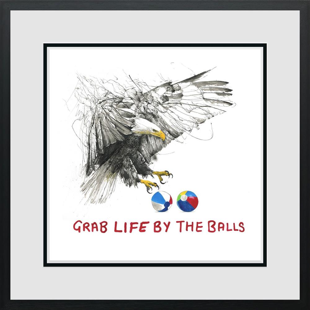 Scott Tetlow - 'Grab Life By The Balls - Miniature' -  Framed  Limited Edition