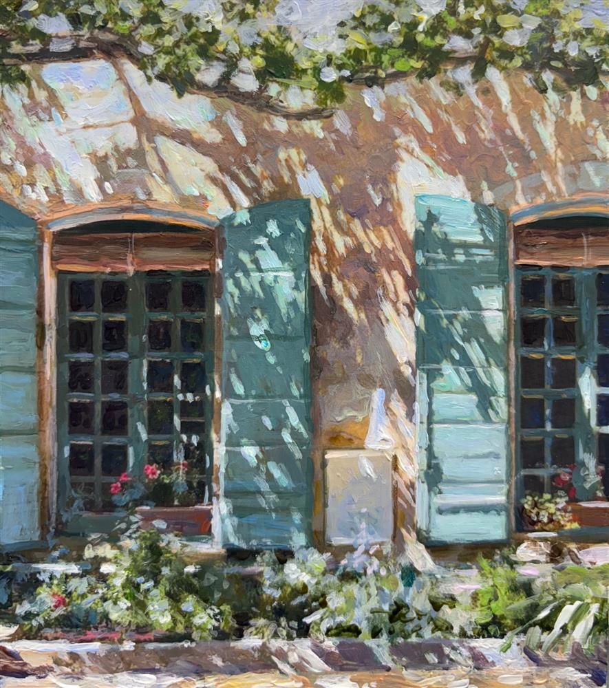 Rachele Dryden-Smith - 'Grapevine Shadows I' - Framed Original Artwork