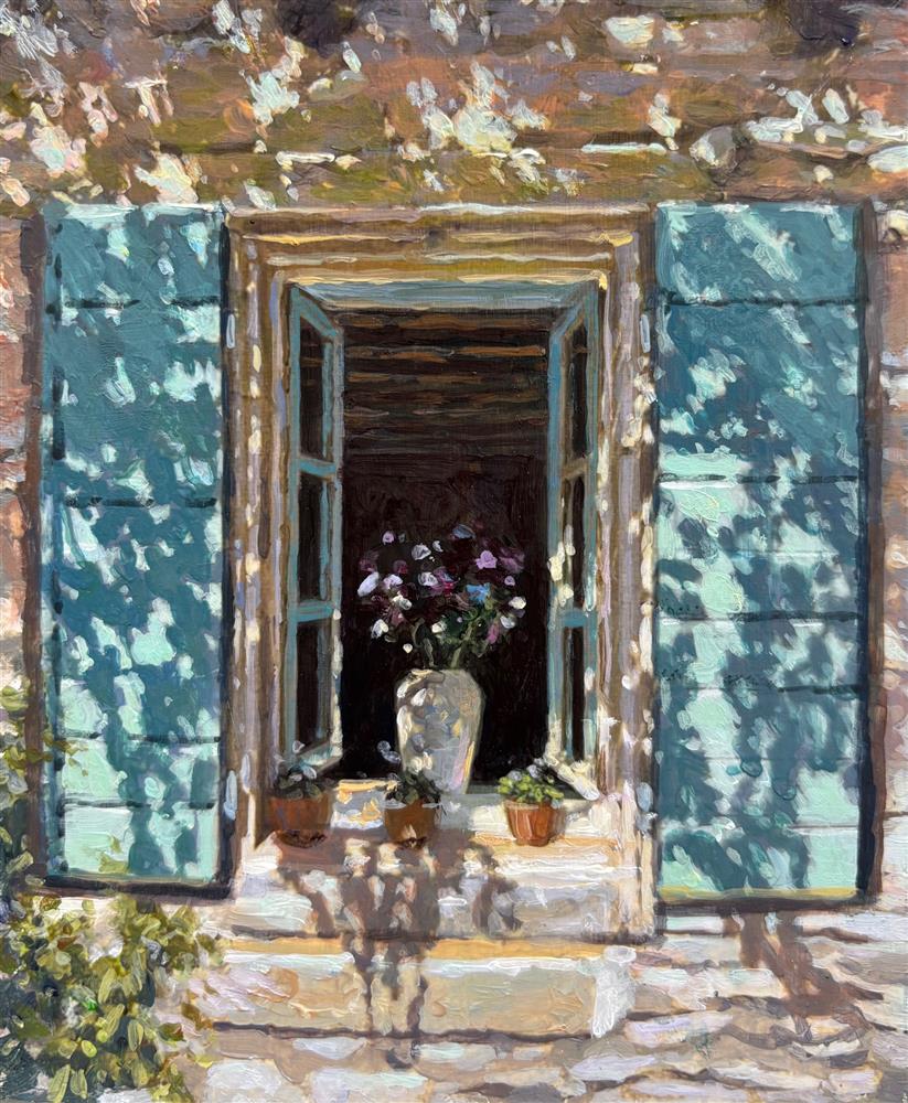 Rachele Dryden-Smith - 'Grapevine Shadows II' - Framed Original Artwork