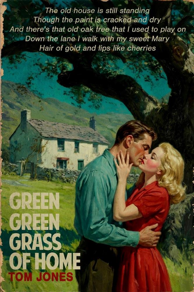 Linda Charles - 'Green Green Grass' - Framed Original Artwork