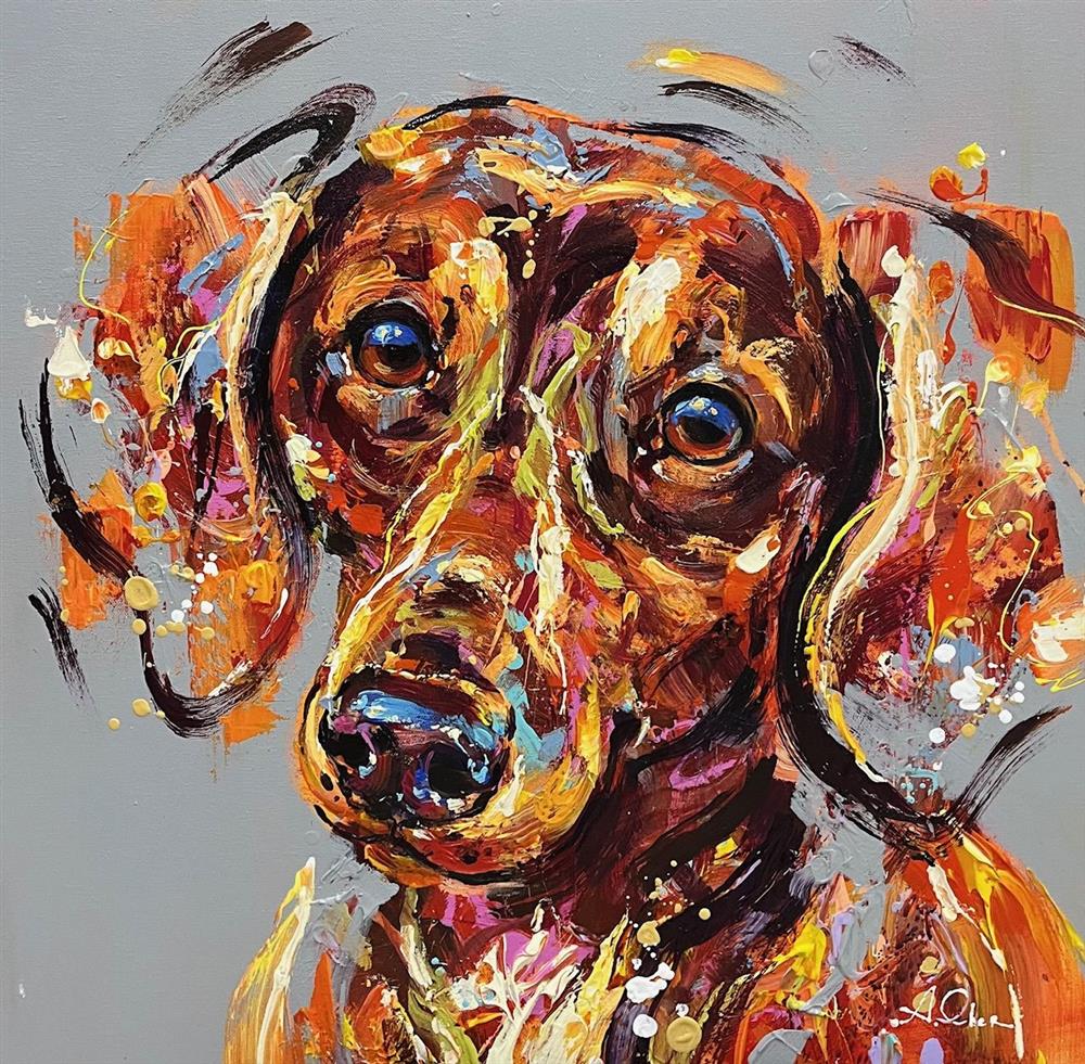 Anna Cher - 'Guardian Of My Heart' - Framed Original Artwork