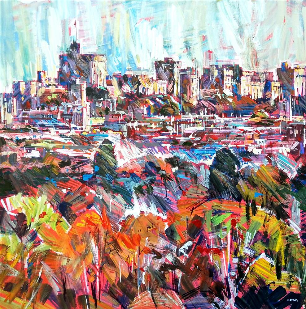 Colin Brown - 'Sanctuary And Sky' - Framed Original Art