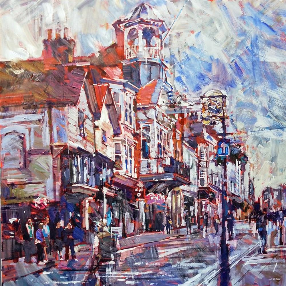 Colin Brown - 'Guildford City Life' - Framed Original Artwork