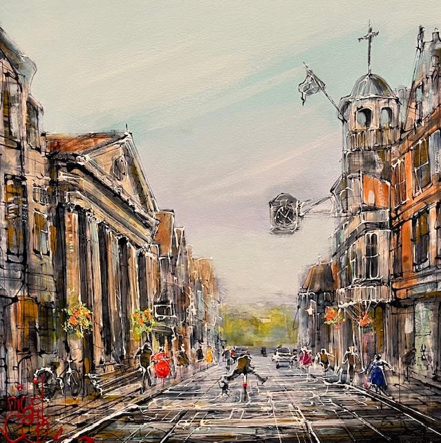 Nigel Cooke - 'Guildford Streets' - Framed Original Artwork