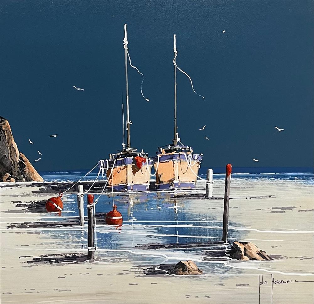 John Horsewell - 'Gulls And Ghosts' - Framed Original Artwork